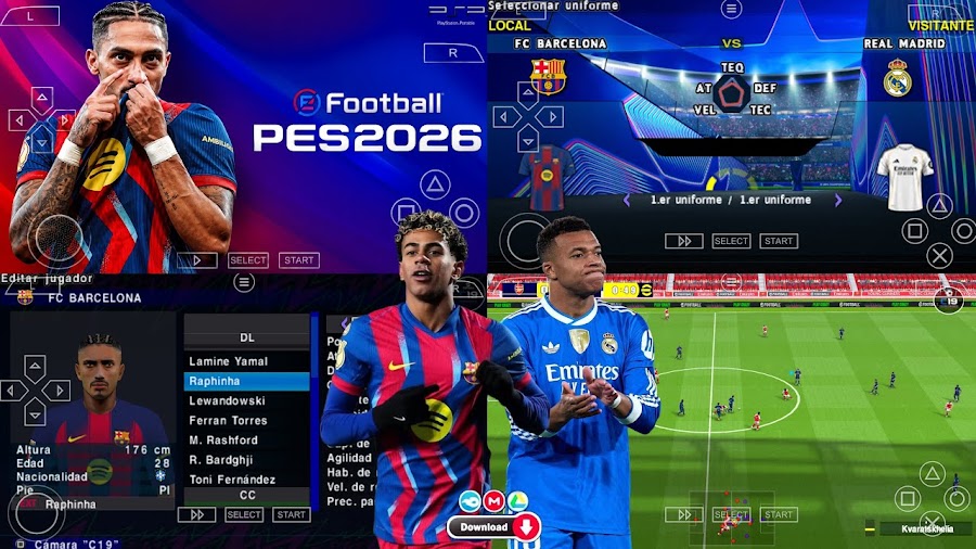 eFootball PES 2026 PPSSPP ISO Full Version Download